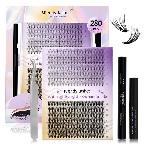 How Natural 10D+20D Eyelash Clusters